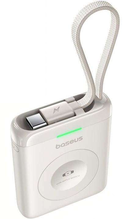 Baterie Externa Wireless Baseus EnerFill FW11, 1640mAh, 5W, 1 x QI, Alba E0205302