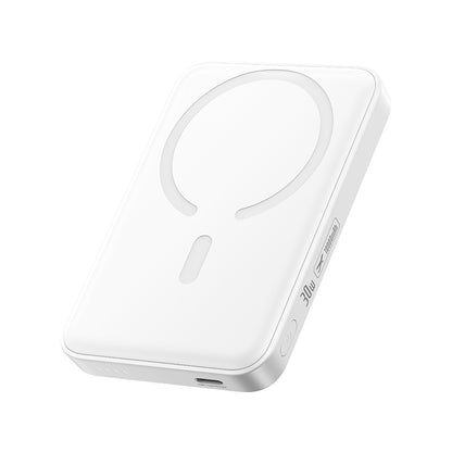 Baterie Externa Wireless Baseus EnerFill FM11, 10000mAh, 30W, PD + FQI, 1 x QI - 1 x USB-C, Alba