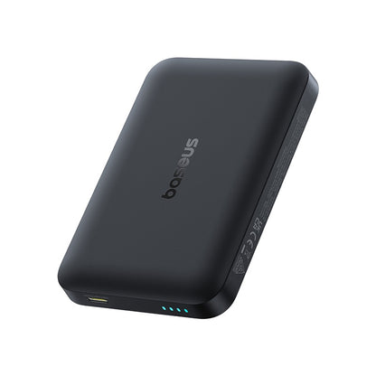Baterie Externa Wireless Baseus EnerFill FM11, 10000mAh, 30W, PD + FQI, 1 x QI - 1 x USB-C, Neagra