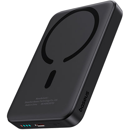 Baterie Externa Wireless Baseus Magnetic Mini, 10000mAh, 20W, PD + FQI, 1 x QI - 1 x USB-C, Neagra P10059001113-00