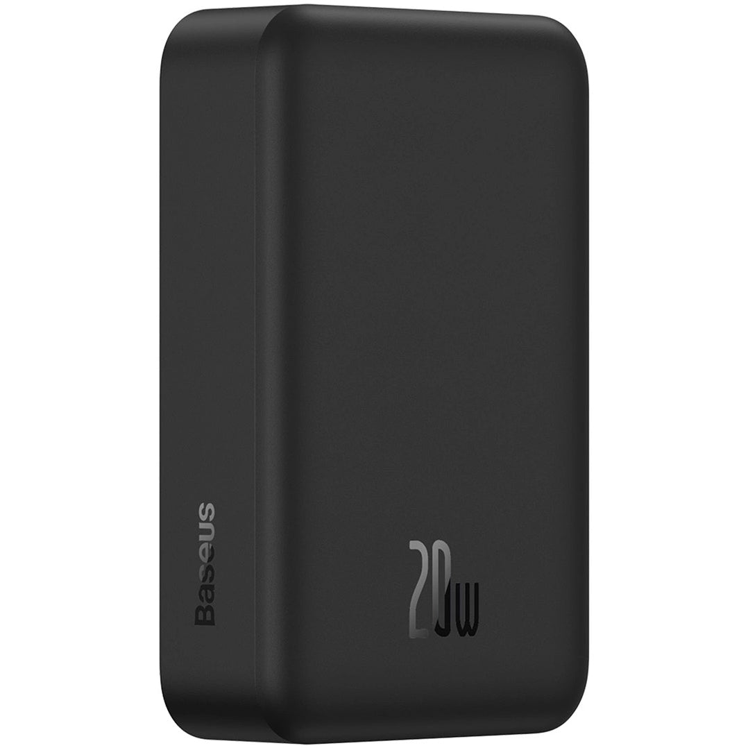 Baterie Externa Wireless Baseus Magnetic Mini, 20000mAh, 20W, PD + FQI, 1 x QI - 1 x USB-C, Neagra PPCX150001