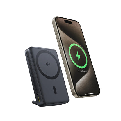 Baterie Externa Wireless Baseus Nomos, 10000mAh, 45W, PD + FQI, 1 x QI - 2 x USB-C, Neagra P10078800123-00