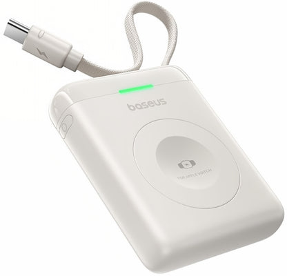 Baterie Externa Wireless Baseus EnerFill FW11, 1640mAh, 5W, 1 x QI, Alba E0205302