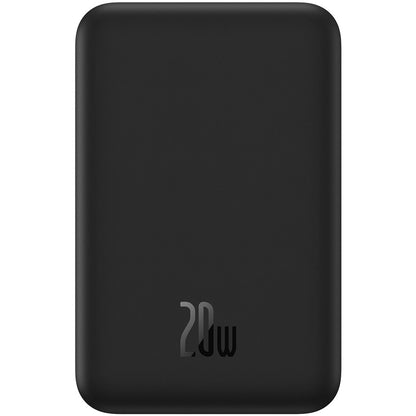 Baterie Externa Wireless Baseus Magnetic Mini, 20000mAh, 20W, PD + FQI, 1 x QI - 1 x USB-C, Neagra PPCX150001