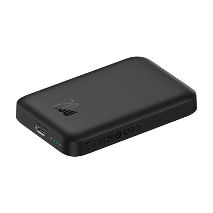 Baterie Externa Wireless Baseus Mini Air, 6000mAh, 20W, PD + FQI, 1 x QI - 1 x USB-C, Neagra P10059002113-00
