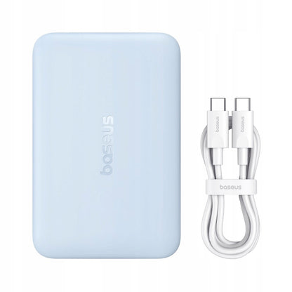 Baterie Externa Wireless Baseus EnerFill FM11 Ultra-Mini, 10000mAh, 22.5W, PD + FQI, 1 x QI - 1 x USB-C, Albastra P1008210E313-00