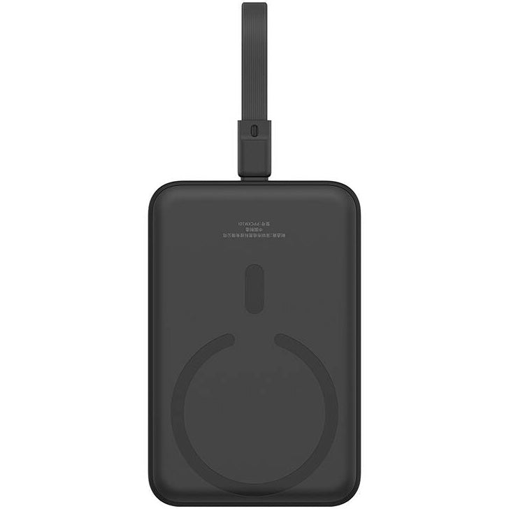 Baterie Externa Wireless Baseus Magnetic Mini, 10000mAh, 20W, PD + FQI, 1 x Lightning - 1 x QI - 1 x USB-C, Neagra P10022109113-00