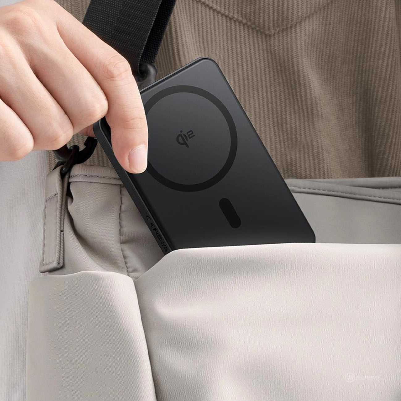 Baterie Externa Wireless Baseus Airpow2 Qi2, 10000mAh, 22.5W, QC + PD + FQI, 1 x QI - 1 x USB-A - 1 x USB-C, Neagra P10080000123-00