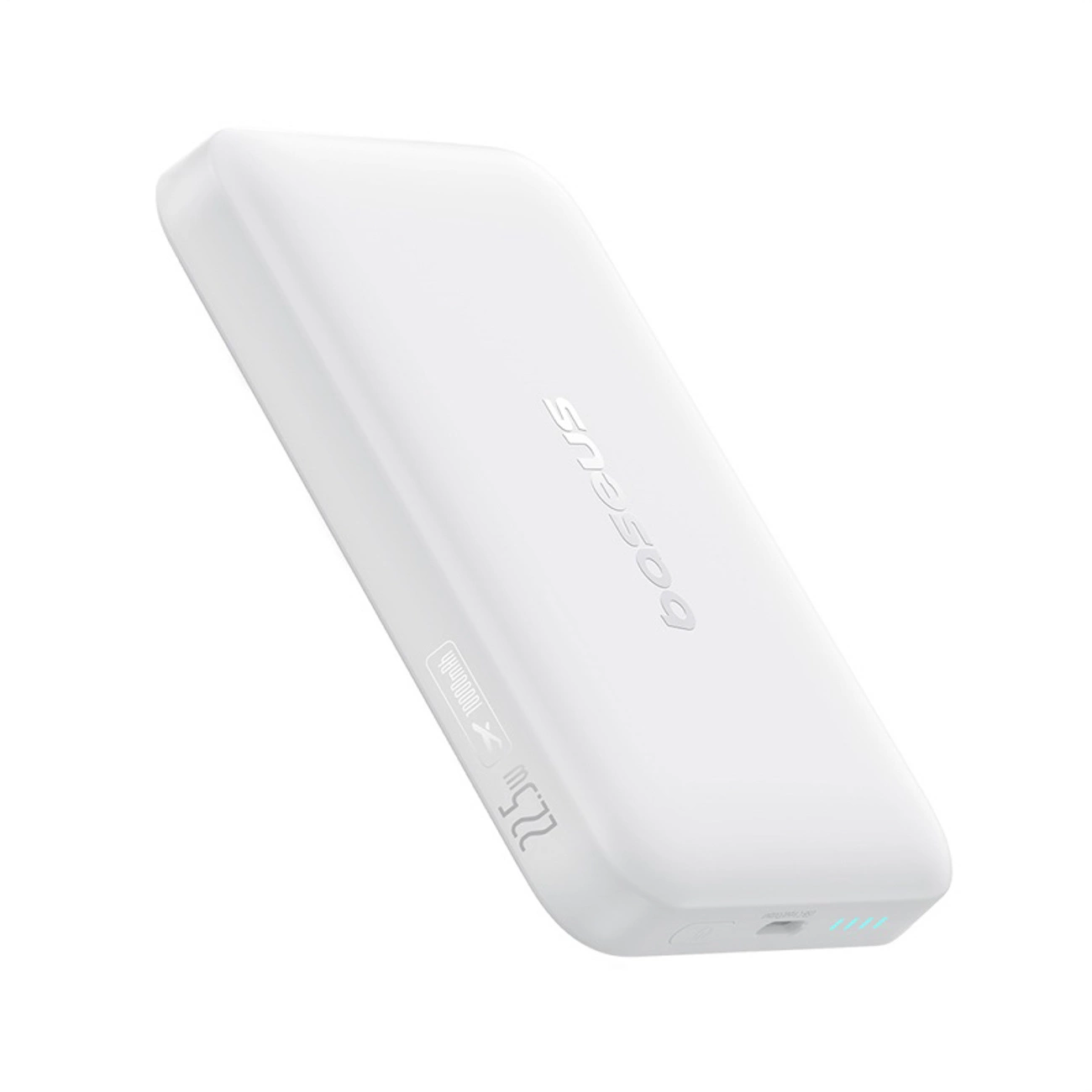 Baterie Externa Wireless Baseus EnerFill FM11 Ultra-Mini, 10000mAh, 22.5W, PD + FQI, 1 x QI - 1 x USB-C, Alba P1008210E213-00