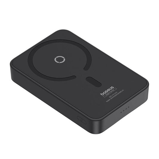 Baterie Externa Wireless Baseus MagPro PPCXZ05, 5000mAh, 20W, PD + FQI, 1 x QI - 1 x USB-C, Neagra, Resigilata P10064101123-00