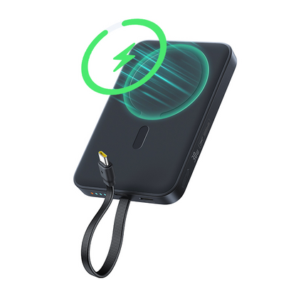 Baterie Externa Wireless Baseus EnerFill FM11, 10000mAh, 30W, PD + FQI, 1 x QI - 2 x USB-C, Neagra E0028904
