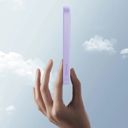 Baterie Externa Wireless Baseus Magnetic Mini, 5000mAh, 20W, PD + FQI, 1 x QI - 1 x USB-C, Mov P10022107513