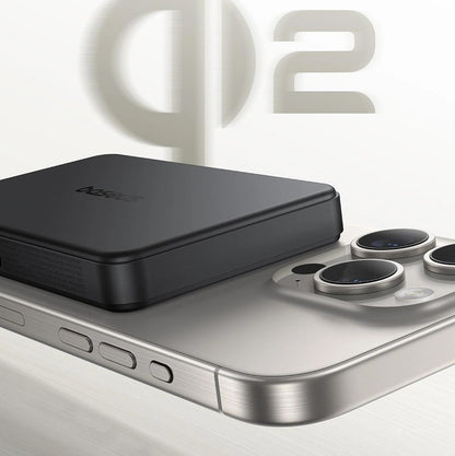 Baterie Externa Wireless Baseus Airpow2 Qi2, 10000mAh, 22.5W, QC + PD + FQI, 1 x QI - 1 x USB-A - 1 x USB-C, Neagra P10080000123-00