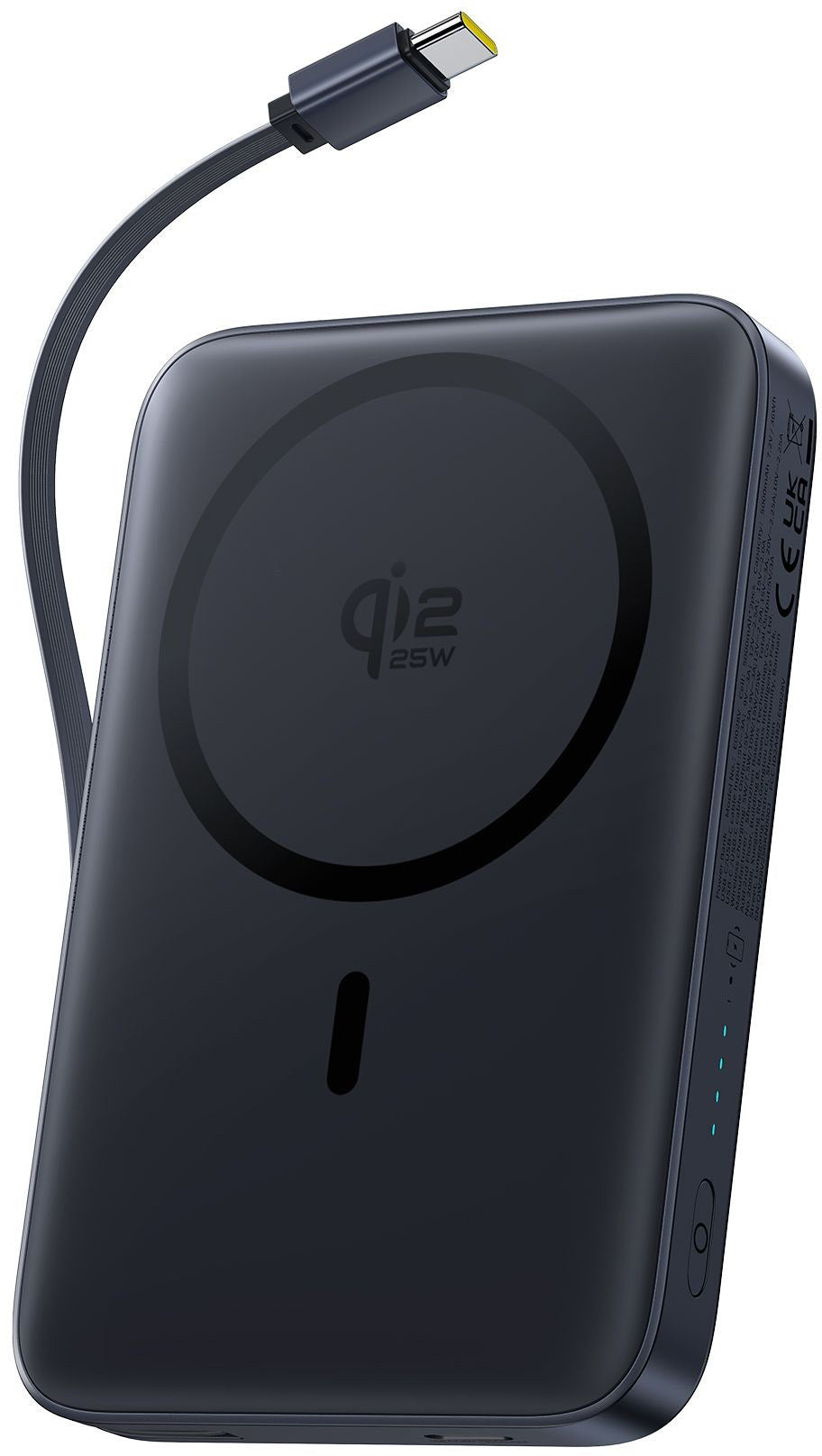 Baterie Externa Wireless Baseus PicoGo AM61, 10000mAh, 45W, PD + FQI, 1 x QI - 2 x USB-C, Neagra E0028V00