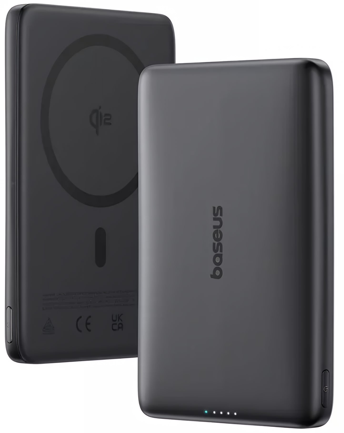 Baterie Externa Wireless Baseus PicoGo AM41, 10000mAh, 27W, PD + FQI, 1 x QI - 1 x USB-C, Neagra E0027201