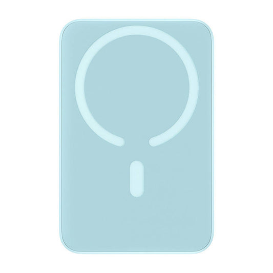 Baterie Externa Wireless Baseus Magnetic Mini, 10000mAh, 20W, PD + FQI, 1 x QI - 1 x USB-C, Albastra PPCX110103