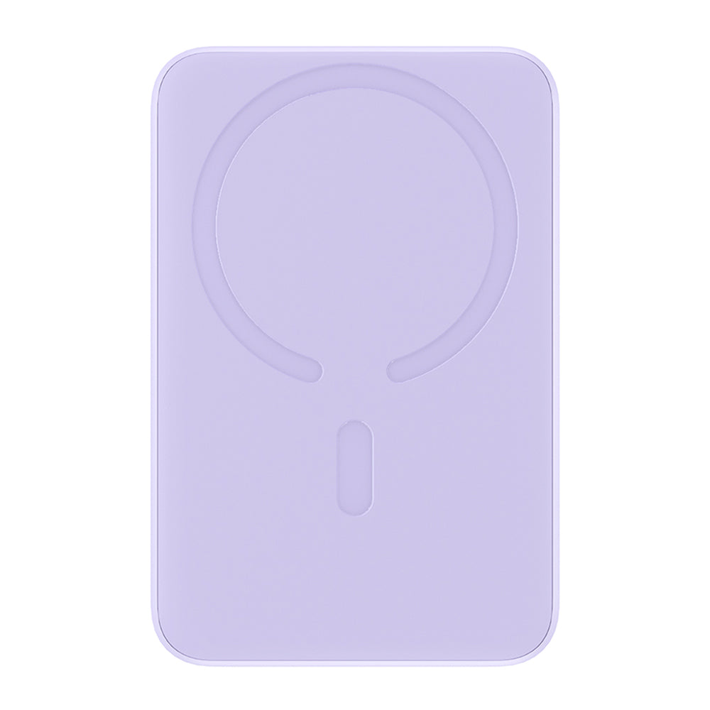 Baterie Externa Wireless Baseus Magnetic Mini, 10000mAh, 20W, PD + FQI, 1 x QI - 1 x USB-C, Mov PPCX110105