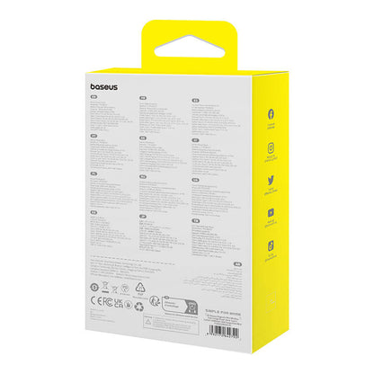 Baterie Externa Wireless Baseus Magnetic Mini, 10000mAh, 30W, PD + FQI, 1 x Lightning - 1 x QI - 1 x USB-C, Albastra P1002210B333-00