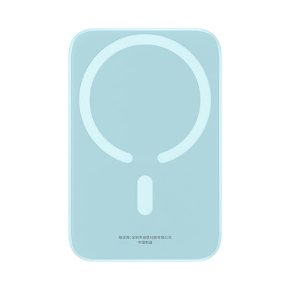 Baterie Externa Wireless Baseus Mini Air, 6000mAh, 20W, PD + FQI, 1 x QI - 1 x USB-C, Albastra P10059002313-00