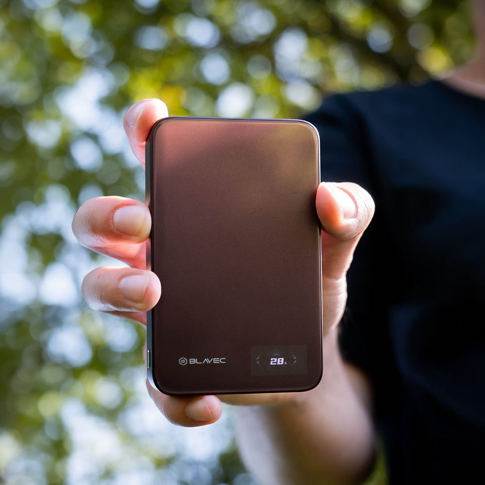 Baterie Externa Wireless Blavec BJ-04 Slim, 10000mAh, 22.5W, PD + FQI, 1 x QI - 1 x USB-C, Mov