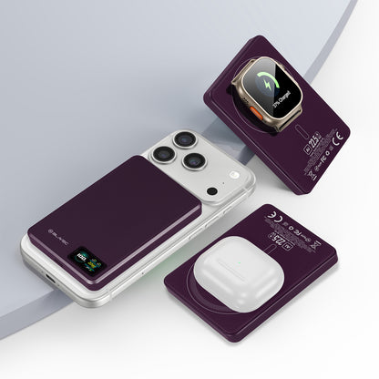 Baterie Externa Wireless Blavec BJ-03 Slim, 10000mAh, 22.5W, PD + FQI, 1 x QI - 1 x USB-C, Mov