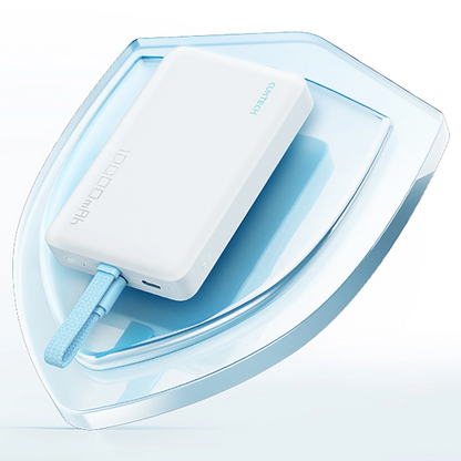 Baterie Externa Wireless Cuktech CP132ML, 10000mAh, 22.5W, PD + QI, 2 x USB-C, Alba