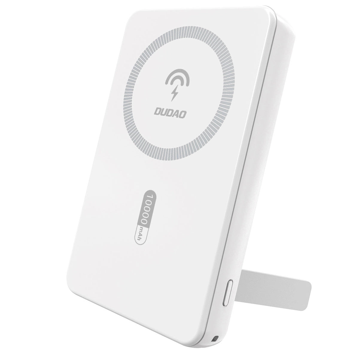 Baterie Externa Wireless Dudao K14S+, 10000mAh, 22.5W, QC + PD + FQI, 1 x QI - 1 x USB-A - 1 x USB-C, Alba