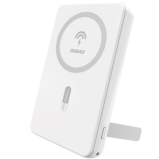 Baterie Externa Wireless Dudao K14S+, 10000mAh, 22.5W, QC + PD + FQI, 1 x QI - 1 x USB-A - 1 x USB-C, Alba