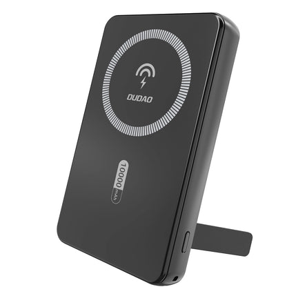 Baterie Externa Wireless Dudao K14S+, 10000mAh, 22.5W, QC + PD + FQI, 1 x QI - 1 x USB-A - 1 x USB-C, Neagra
