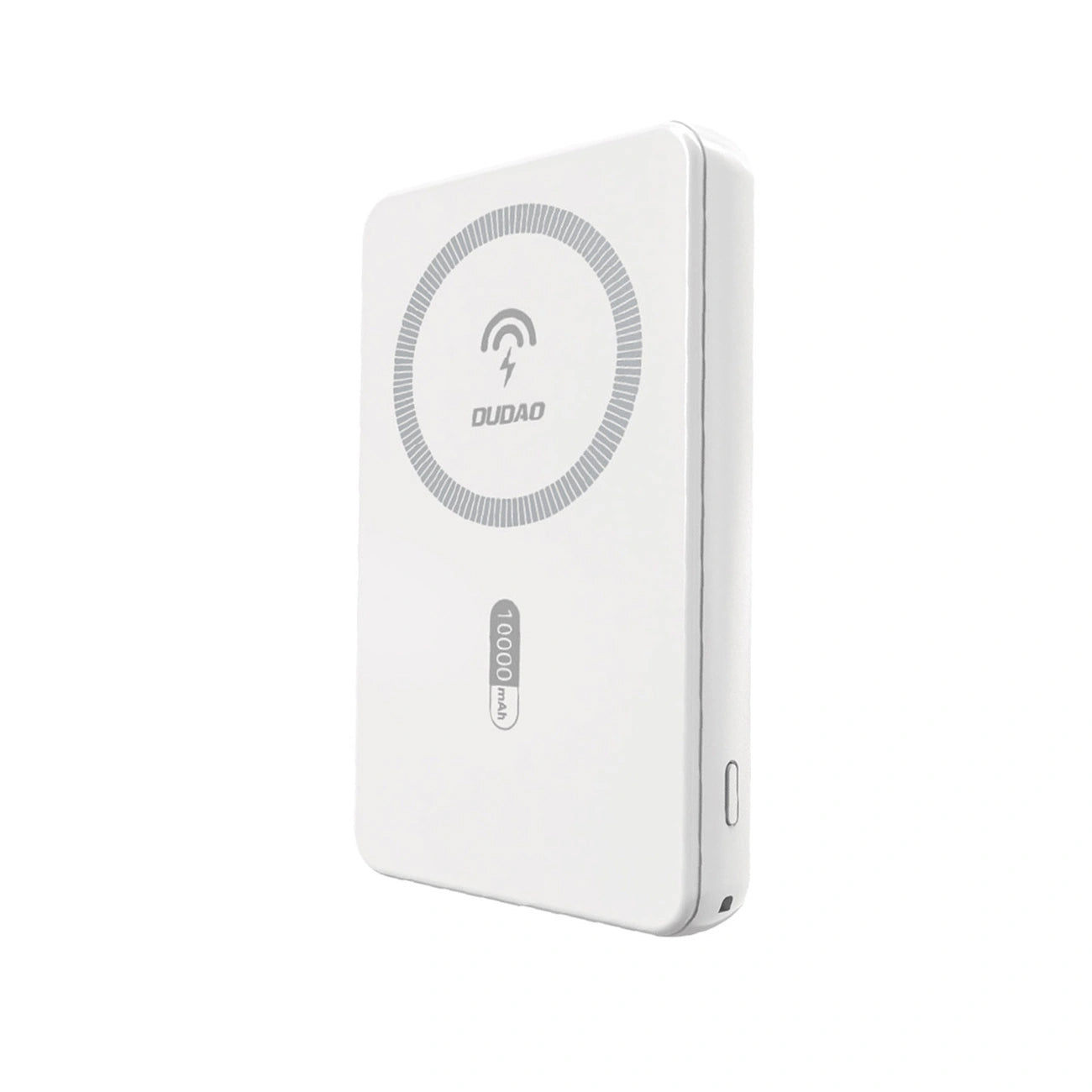 Baterie Externa Wireless Dudao K14S, 5000mAh, 20W, QC + PD + FQI, 1 x QI - 1 x USB-A - 1 x USB-C, Alba