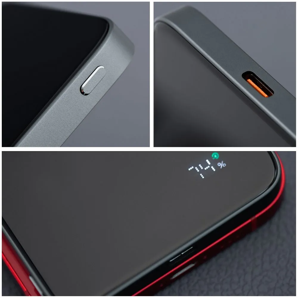 Baterie Externa Wireless Forcell F5K8, 5000mAh, 15W, PD + FQI, 1 x QI - 1 x USB-C, Neagra