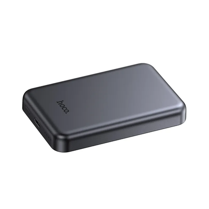 Baterie Externa Wireless HOCO J160, 5000mAh, 10W, 1 x QI - 1 x USB-C, Gri