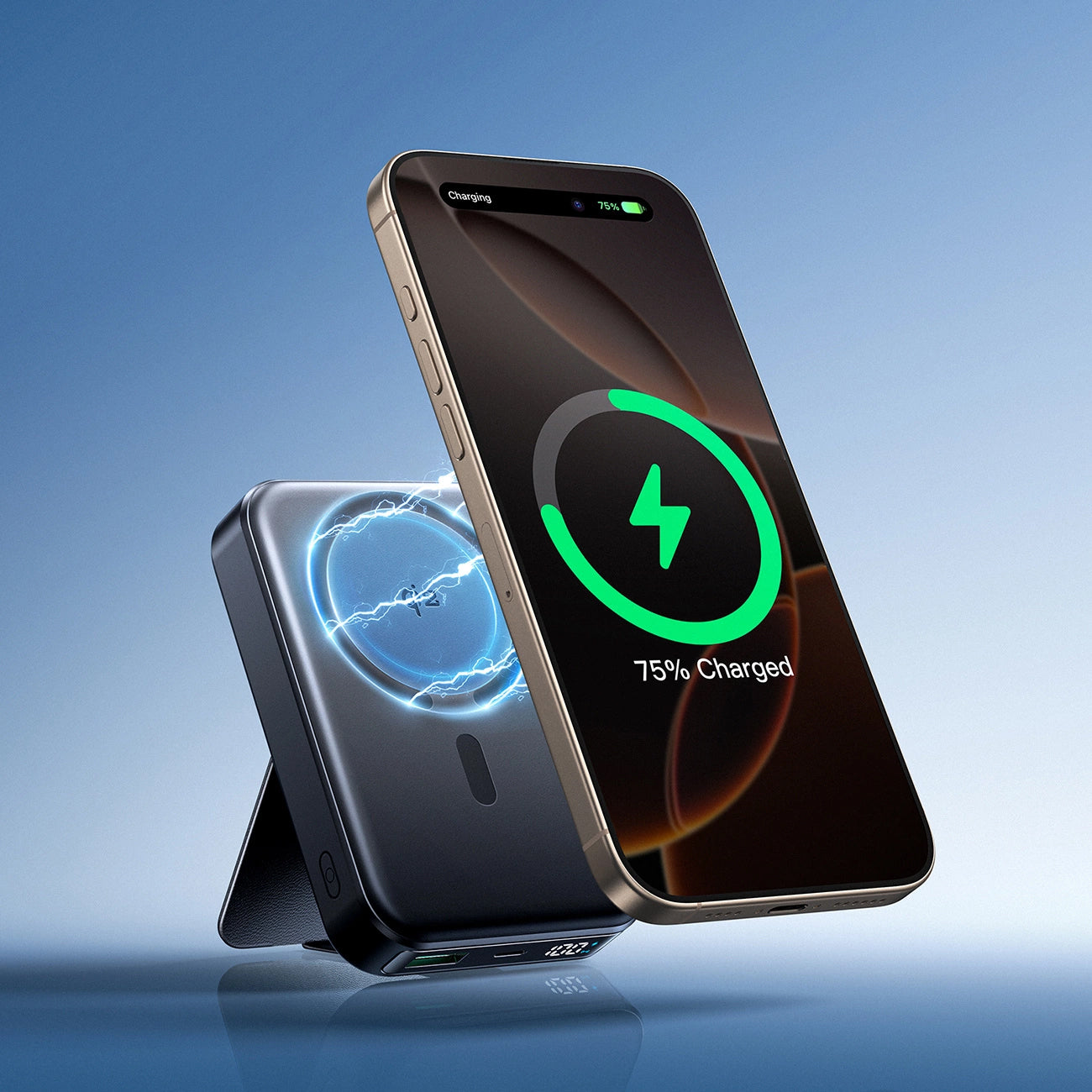 Baterie Externa Wireless Joyroom JR-PBM11, 10000mAh, 22.5W, QC + PD + FQI, 1 x QI - 1 x USB-A - 1 x USB-C, Neagra