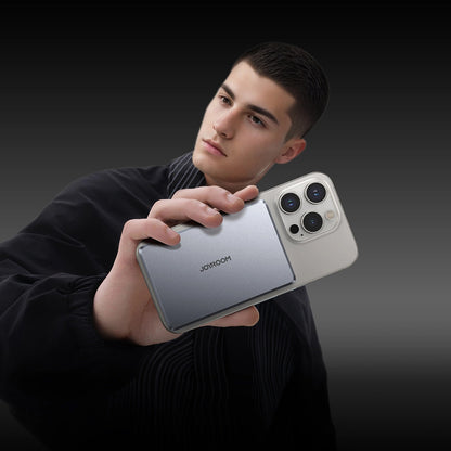 Baterie Externa Wireless Joyroom JR-PBM08 Pro, 10000mAh, 20W, PD + FQI, 1 x QI - 1 x USB-C, Gri