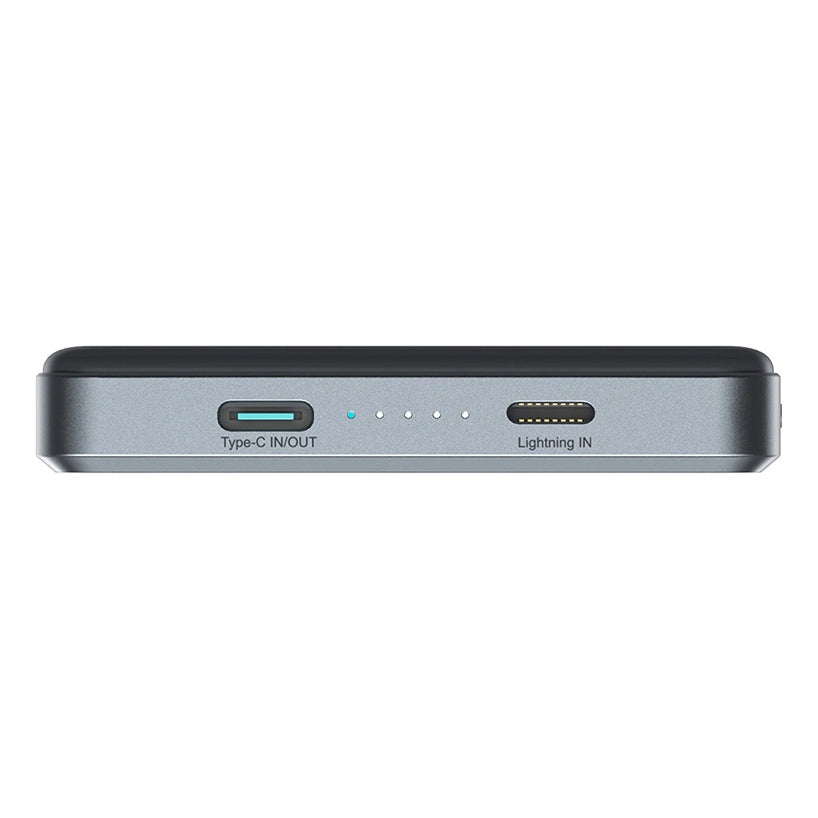 Baterie Externa Wireless Joyroom JR-PBM08 Pro, 10000mAh, 20W, PD + FQI, 1 x QI - 1 x USB-C, Gri