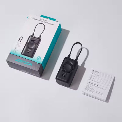 Baterie Externa Wireless Joyroom JR-W13, 5000mAh, 18W, PD + QI, 1 x Lightning - 1 x QI - 1 x USB-C, Neagra