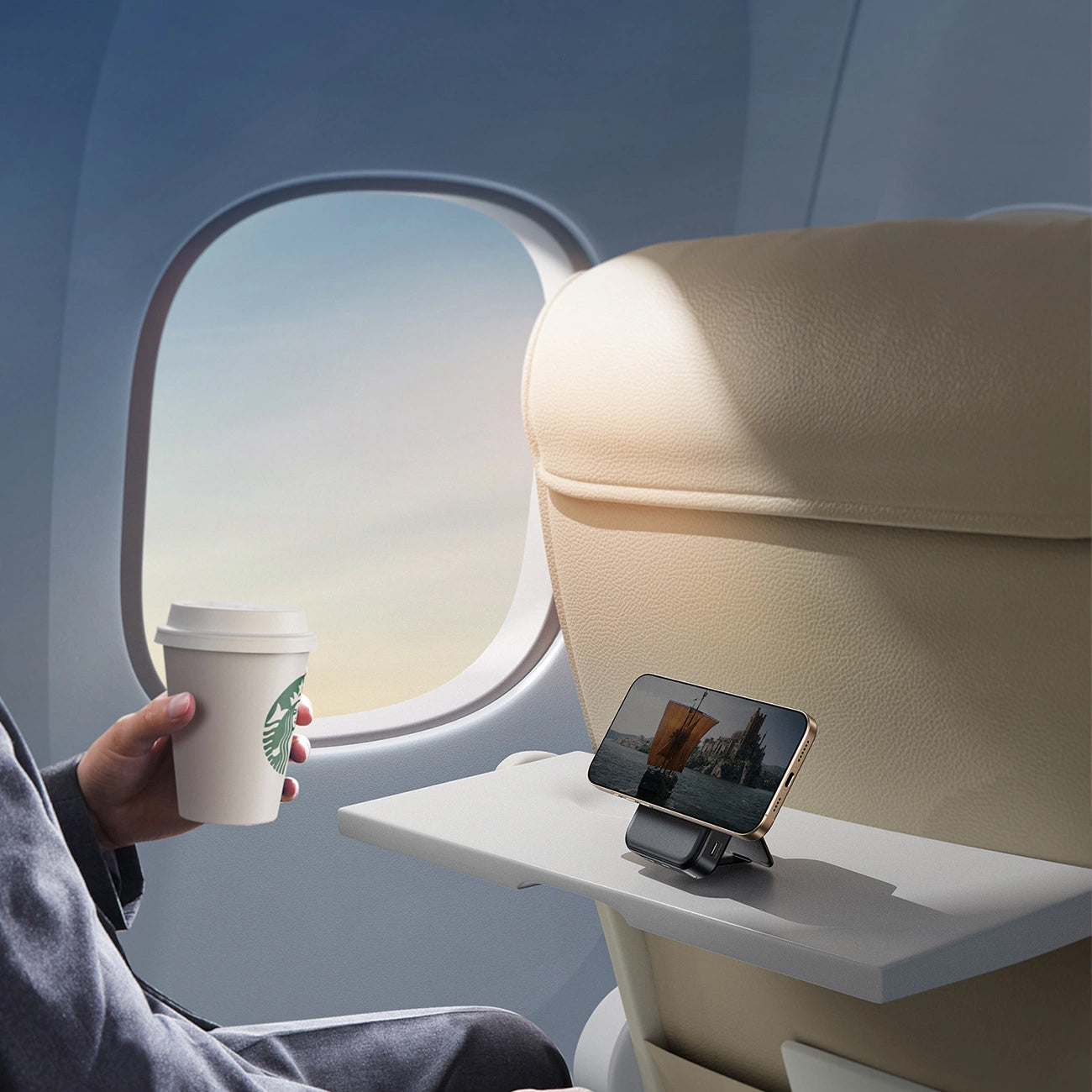 Baterie Externa Wireless Joyroom JR-PBM11, 10000mAh, 22.5W, QC + PD + FQI, 1 x QI - 1 x USB-A - 1 x USB-C, Neagra