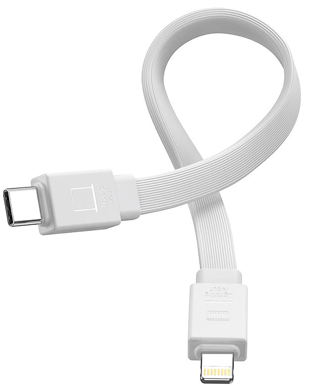 Baterie Externa Wireless Joyroom JR-PBM01, 10000mAh, 20W, QC + PD + FQI, 1 x Lightning - 1 x QI - 1 x USB-C, Alba