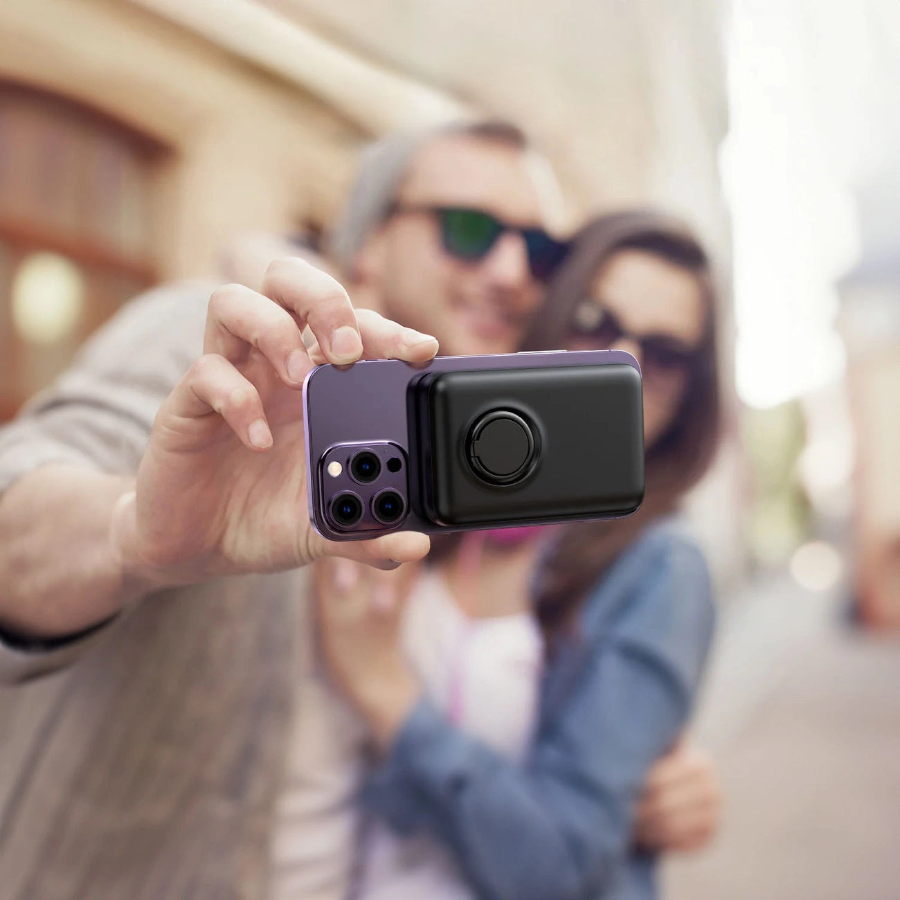 Baterie Externa Wireless Joyroom JR-W050, 10000mAh, 20W, QC + PD + FQI, 1 x QI - 1 x USB-A - 1 x USB-C, Neagra