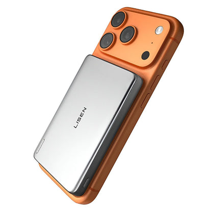 Baterie Externa Wireless Lisen L601 Pro, 10000mAh, 27W, PD + FQI, 1 x QI - 1 x USB-C, Gri YL0325100009