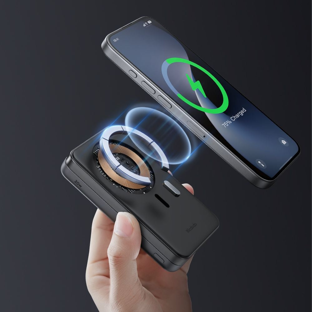 Baterie Externa Wireless McDodo MC-6310 2in1, 10000mAh, 20W, PD + FQI, 1 x USB-C, Negru