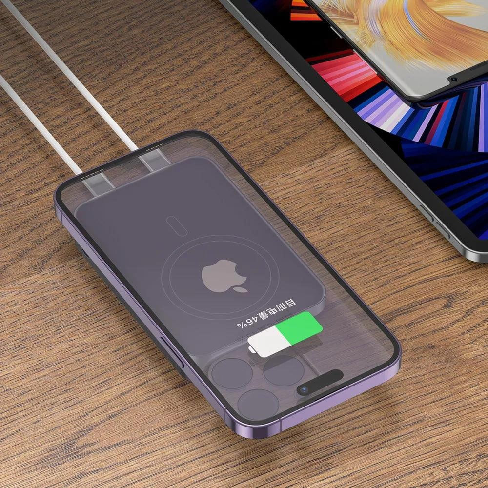 Baterie Externa Wireless Proove Hoodman, 10000mAh, 20W, PD + FQI, 1 x QI - 1 x USB-C, Gri PBH120010003