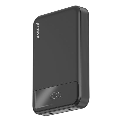 Baterie Externa Wireless Proove Hoodman, 10000mAh, 20W, PD + FQI, 1 x QI - 1 x USB-C, Neagra PBH120010001
