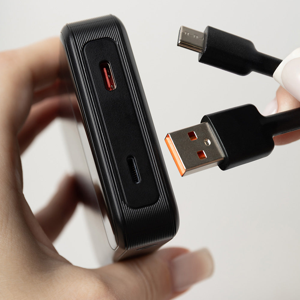 Baterie Externa Wireless Proove Hoodman, 10000mAh, 20W, PD + FQI, 1 x QI - 1 x USB-C, Neagra PBH120010001