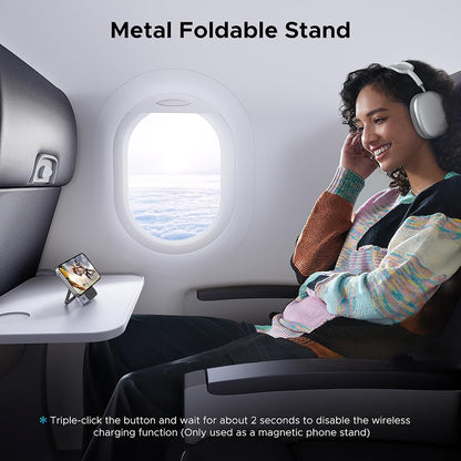 Baterie Externa Wireless UGREEN PB764 Uno, 10000mAh, 20W, PD + FQI, 1 x QI - 1 x USB-C, Gri