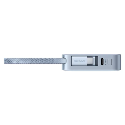Baterie Externa Wireless UGREEN MagFlow PB773, 10000mAh, 25W, PD + FQI, 1 x QI - 2 x USB-C, Albastra