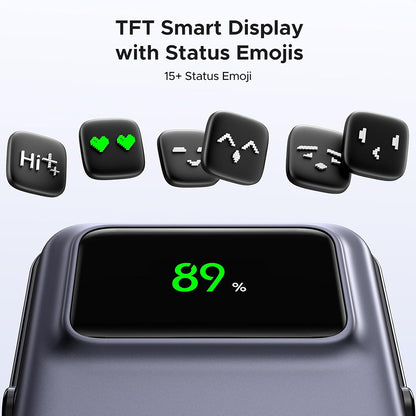 Baterie Externa Wireless UGREEN PB764 Uno, 10000mAh, 20W, PD + FQI, 1 x QI - 1 x USB-C, Gri