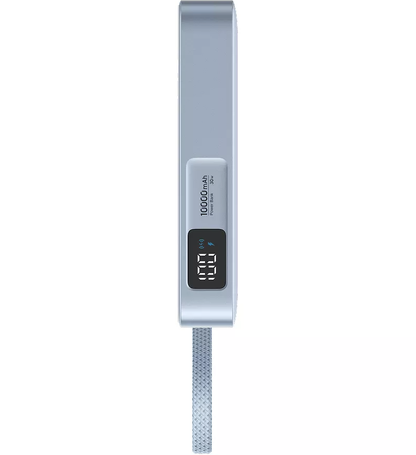 Baterie Externa Wireless UGREEN MagFlow PB773, 10000mAh, 25W, PD + FQI, 1 x QI - 2 x USB-C, Albastra