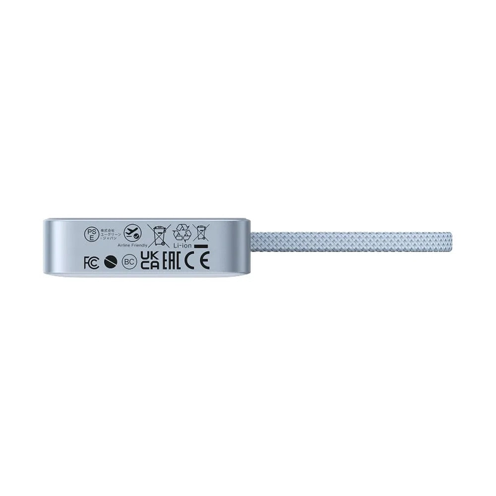 Baterie Externa Wireless UGREEN MagFlow PB773 (65958B), 10000mAh, 25W, PD + FQI, 1 x QI - 2 x USB-C, Albastra