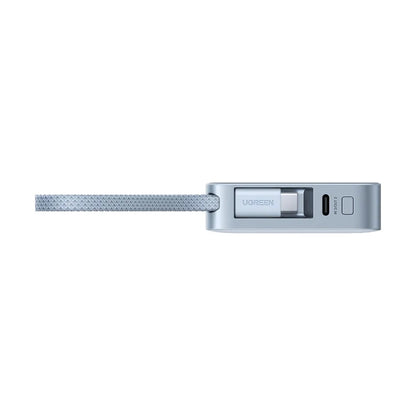 Baterie Externa Wireless UGREEN MagFlow PB773 (65958B), 10000mAh, 25W, PD + FQI, 1 x QI - 2 x USB-C, Albastra
